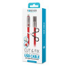 Câble USB réparable Forever Cut & Fix Vers Lightning / 1.5A / 1.5m / Rouge
