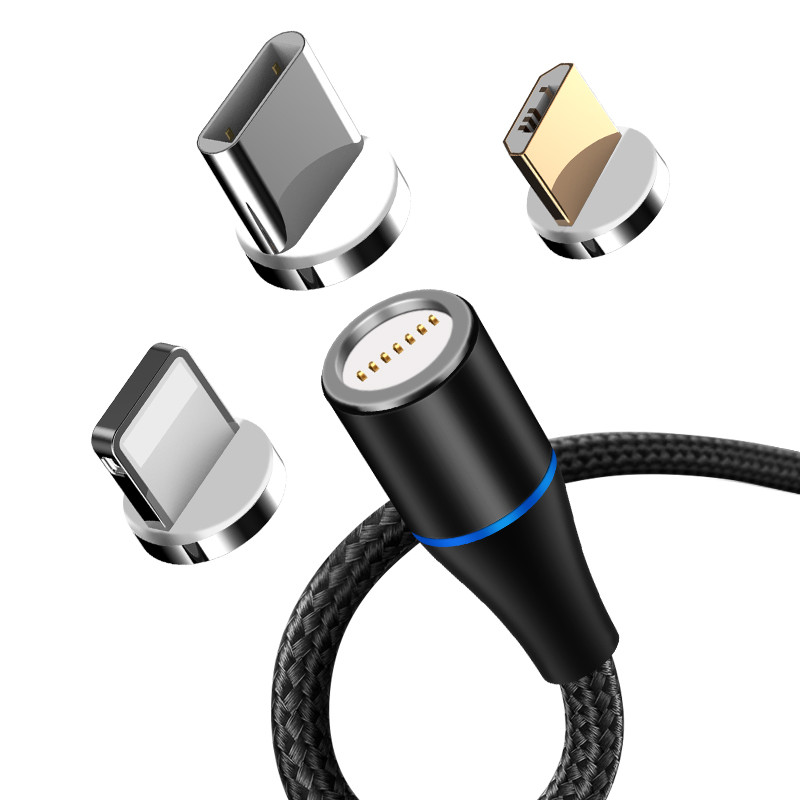 Câble magnétique USB Maxlife MXUC03 3en1 Lightning + USBC + microUSB