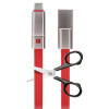 Câble USB réparable Forever Cut & Fix Vers Type C / 1.5A / 1.5m / Rouge