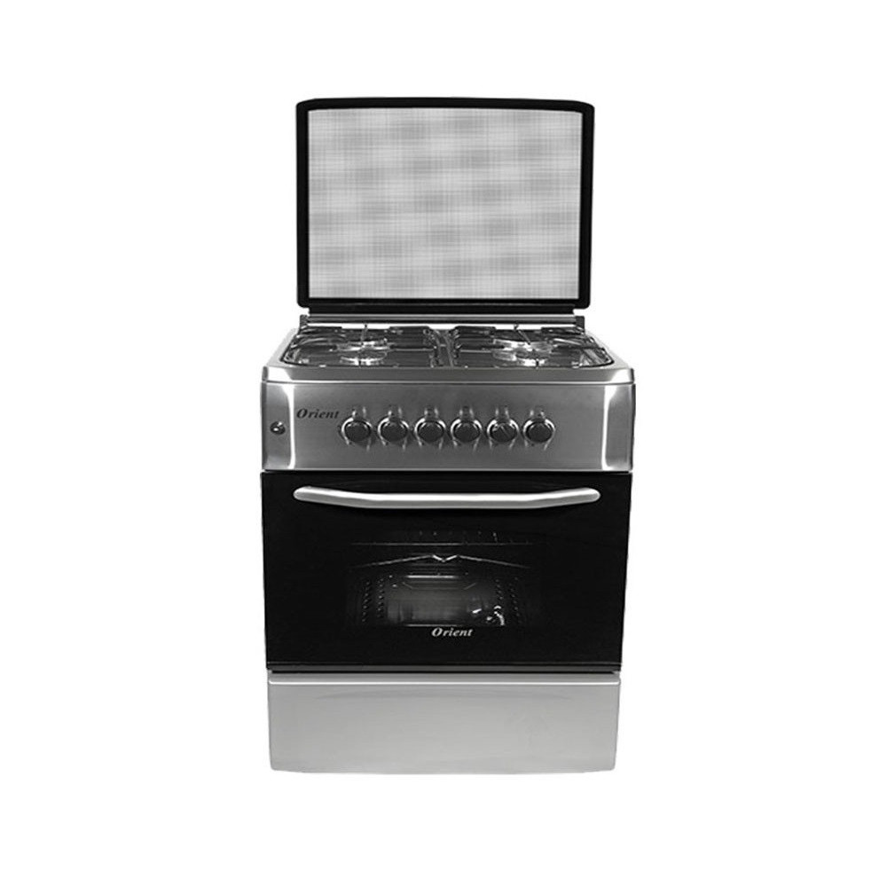 Cuisinière a Gaz Orient Avec Tourne Broche OC-60-60-SIT-P / 4 Feux / Inox
