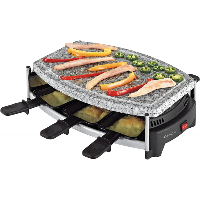 APPAREIL À RACLETTE + PIERRE À GRIL DOM223 / 6 PERSONNES / 650W