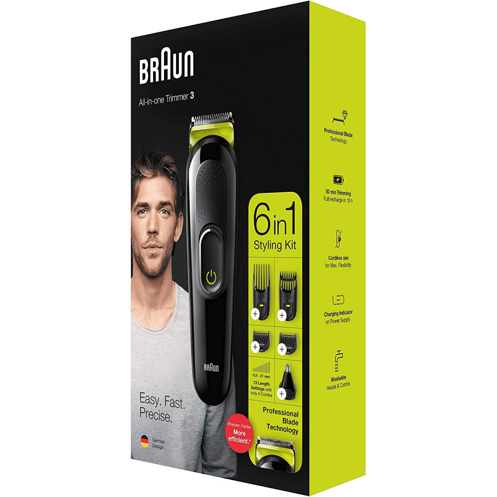 Tondeuse à barbe Braun 6en1 MGK3221 / Noir