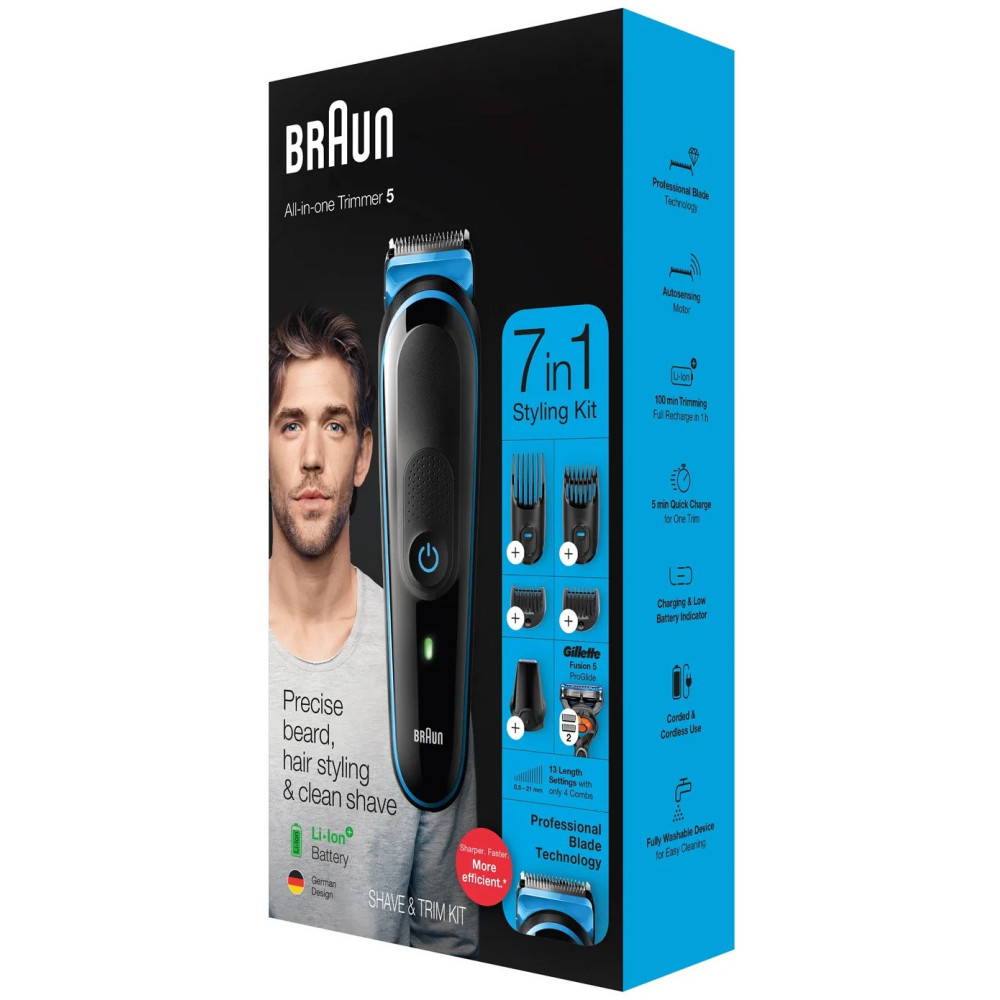 Tondeuse à barbe Braun 7en1 MGK5245 / Noir