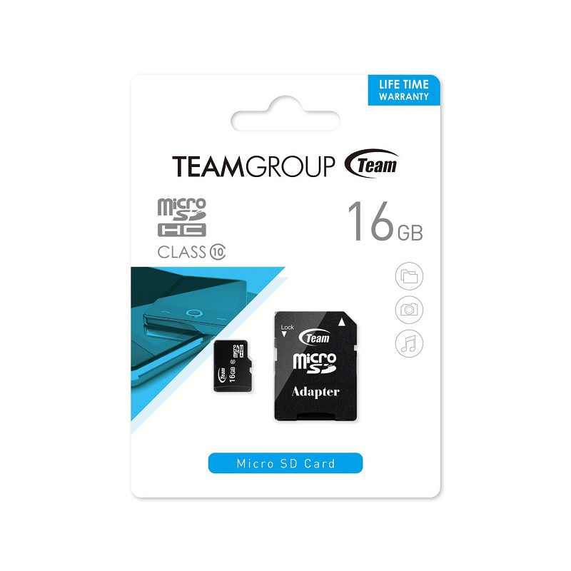 CARTE MÉMOIRE TEAMGROUP MICRO SD 16 GO CLASS10