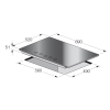 Table de cuisson Focus 5 Feux F 406B / 70 cm / Noir