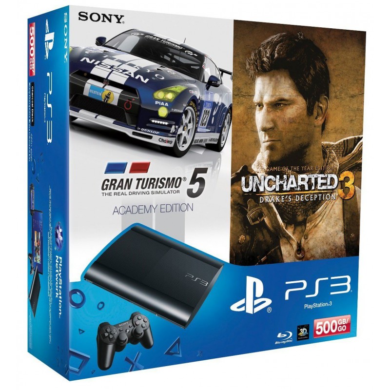 Playstation 3 12GB + 3 Jeux