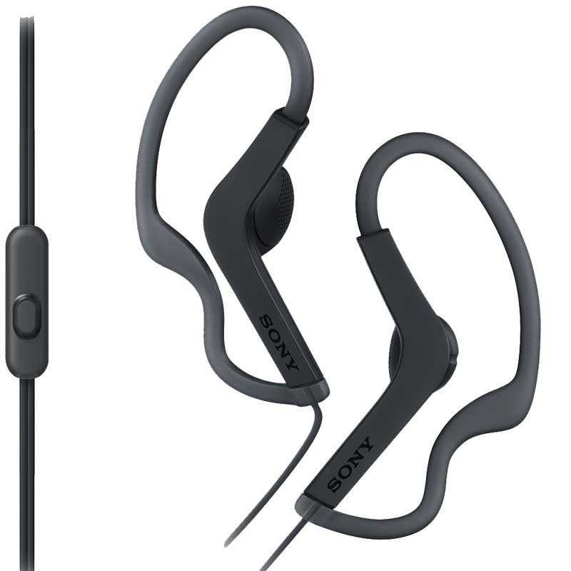 ÉCOUTEURS INTRA-AURICULAIRES ÉTANCHES AVEC MICRO SONY MDR-AS210AP / NOIR