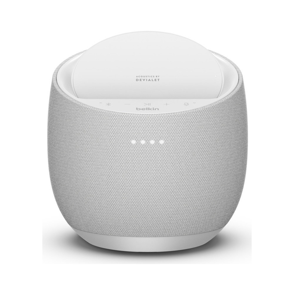 Enceinte Hi-Fi connectée SOUNDFORM™ ELITE avec chargeur à induction intégré / Blanc