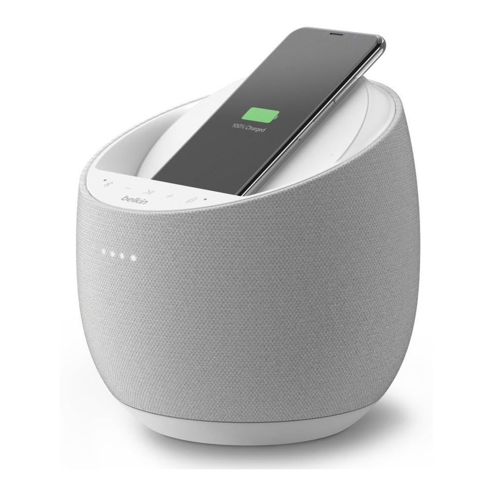 Enceinte Hi-Fi connectée SOUNDFORM™ ELITE avec chargeur à induction intégré / Blanc