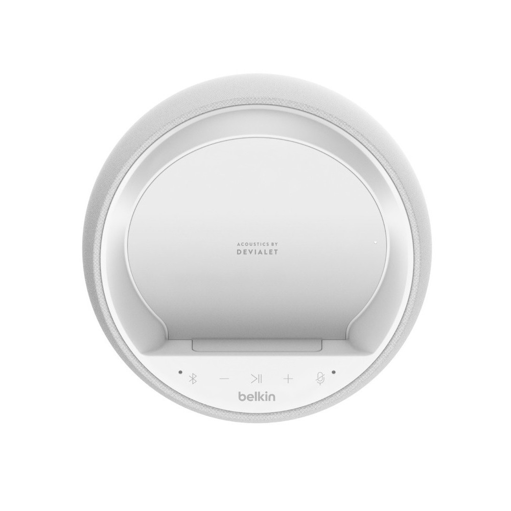 Enceinte Hi-Fi connectée SOUNDFORM™ ELITE avec chargeur à induction intégré / Blanc