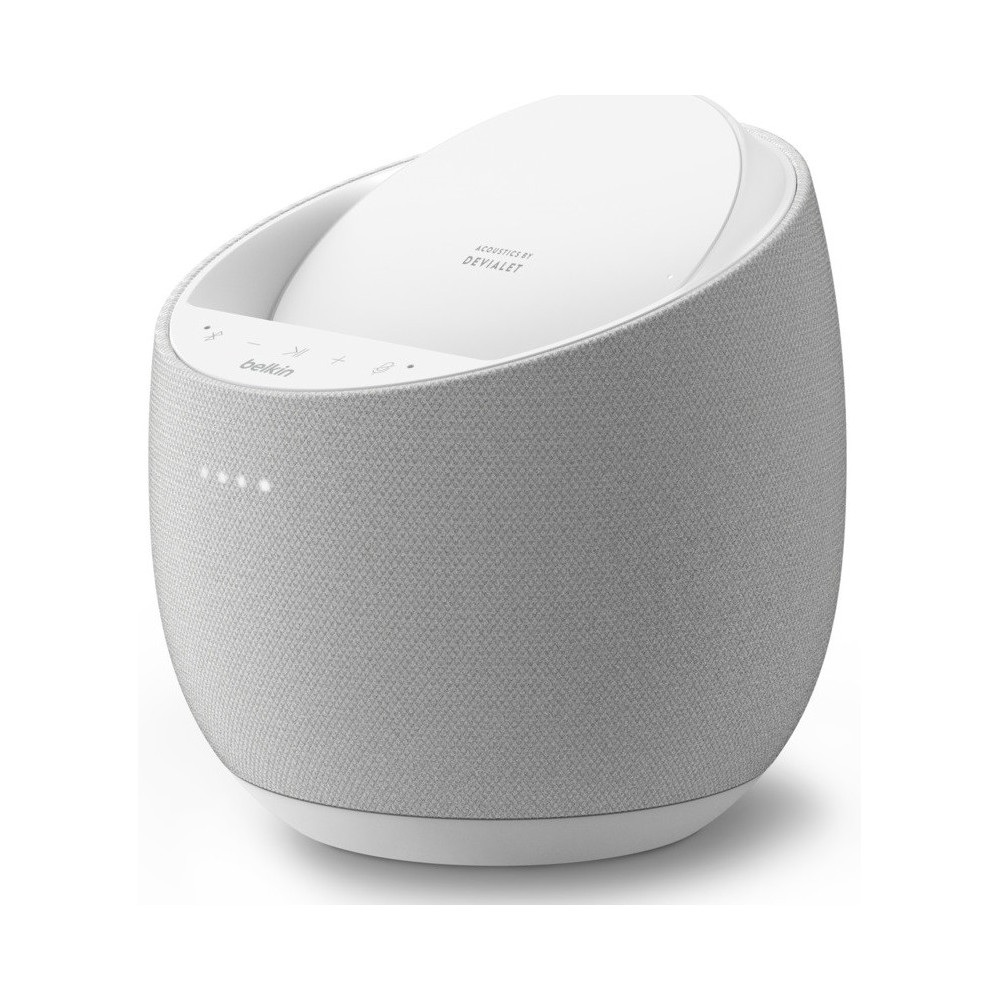 Enceinte Hi-Fi connectée SOUNDFORM™ ELITE avec chargeur à induction intégré / Blanc