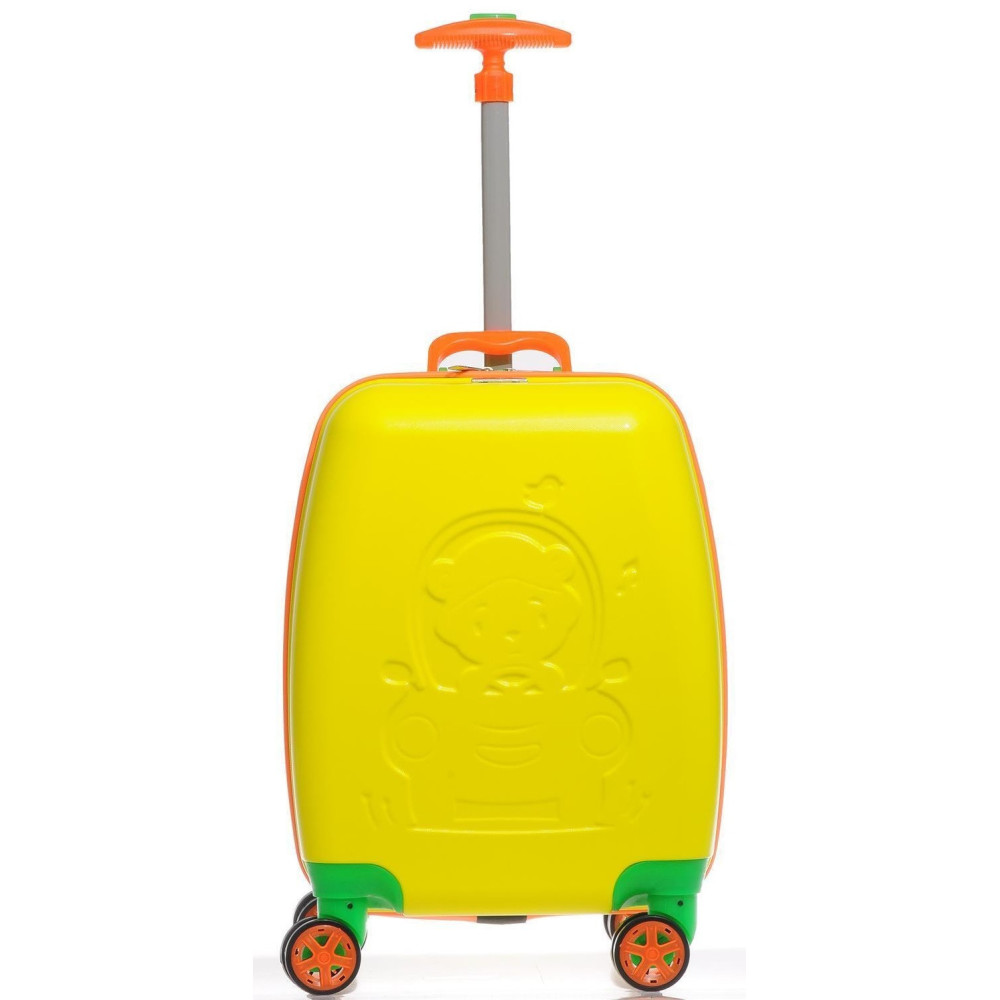 Valise à roulettes pour enfants Wexta / Jaune Neon