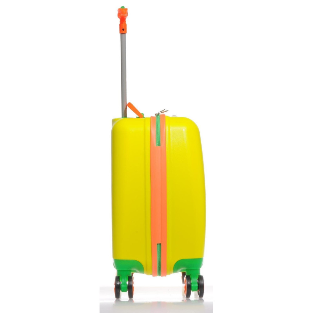 Valise à roulettes pour enfants Wexta / Jaune Neon