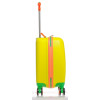 Valise à roulettes pour enfants Wexta / Jaune Neon
