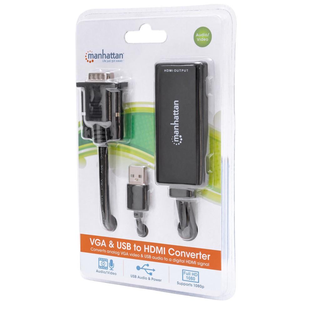 Convertisseur VGA et USB vers HDMI Manhattan