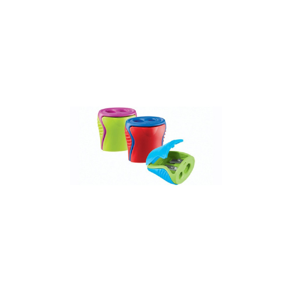 Taille Crayon Simple Double Trou / Vert