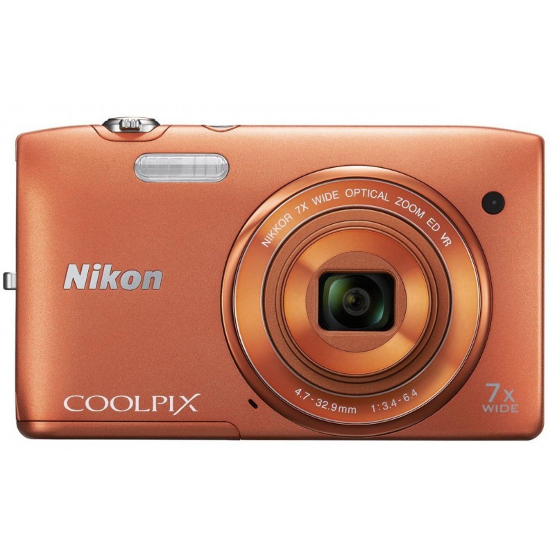 Appareil Photo Nikon Coolpix S3500 Orangé