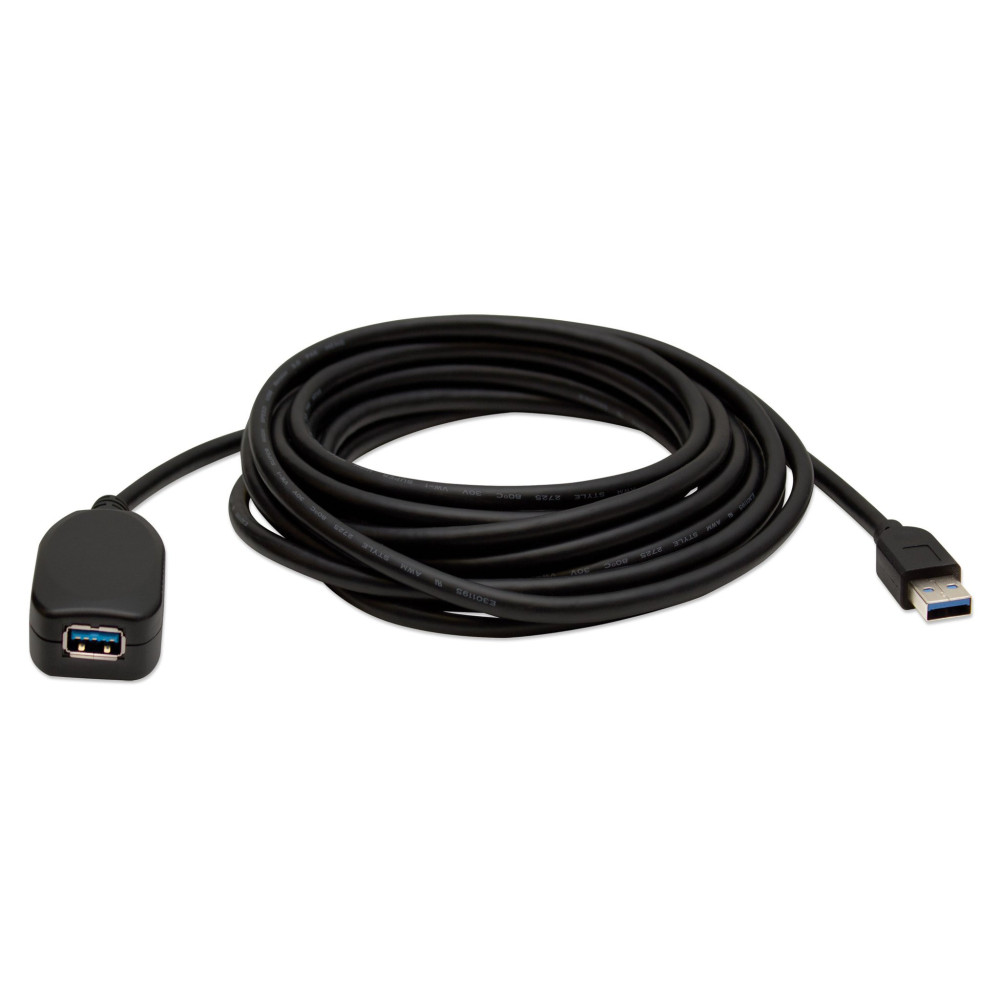 Rallonge Manhattan USB 3.0 A-A / 5M / Noir