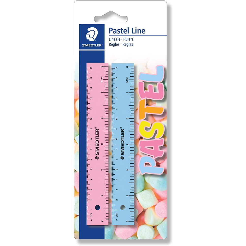 Règle Staedtler 15 cm Pastel Line Couleurs assorties