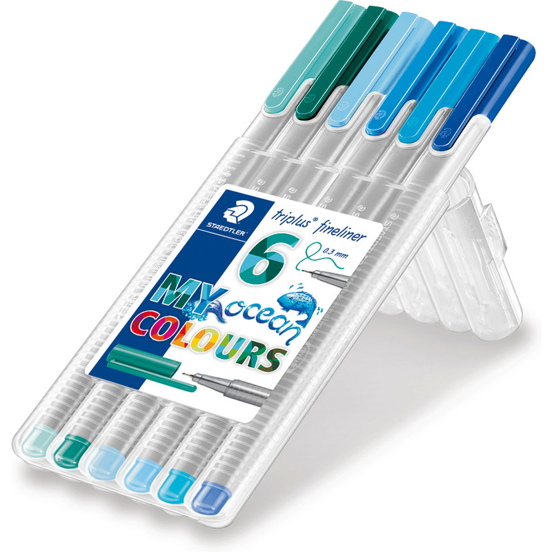 Ensemble de stylos feutres à pointe large Triplus de Staedtler