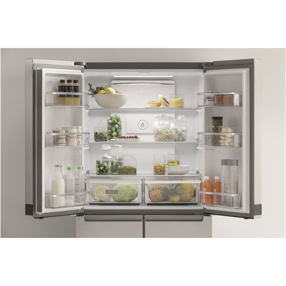 Réfrigérateur Whirlpool multi-portes Side By Side WQ9B1L / 591 Litres / Inox + Livraison + Mise en Place Gratuites