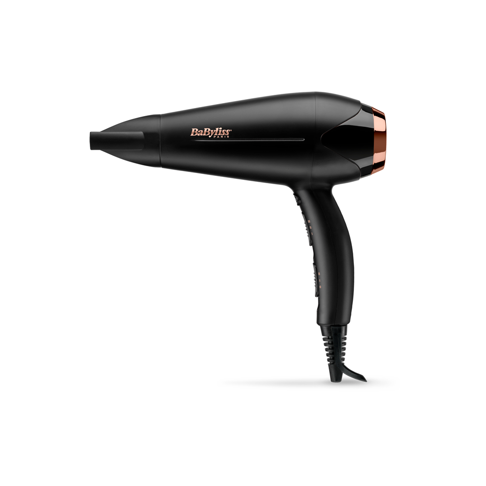 Sèche-cheveux Babyliss Turbo Shine D570DE / 2200 W / Noir & Gold
