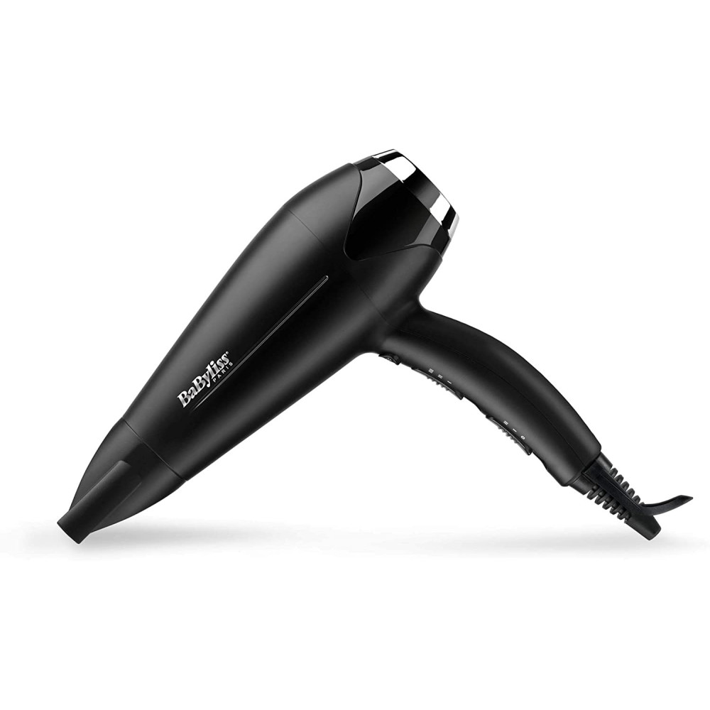 Sèche-cheveux Babyliss Turbo Shine D572DE / 2200 W / Noir & Argent