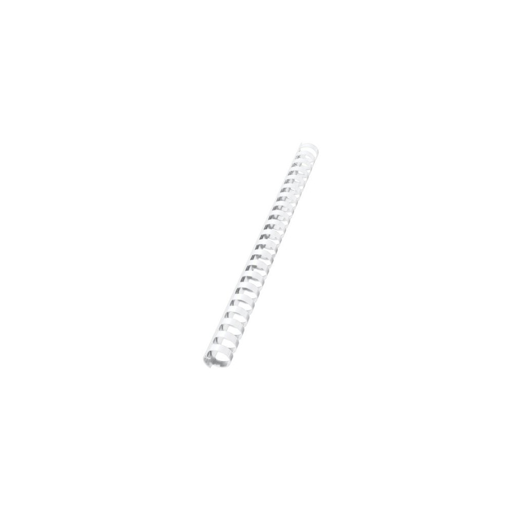 100 reliures spirale en plastique A4 19 mm / Blanc