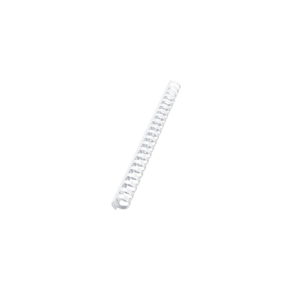 10 Reliures Spirale Plastique 22mm Blanc