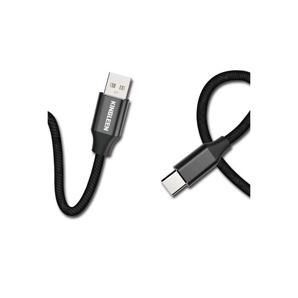 Câble USB Kingleen Pour Type C 3.1A / 1M  / Noir