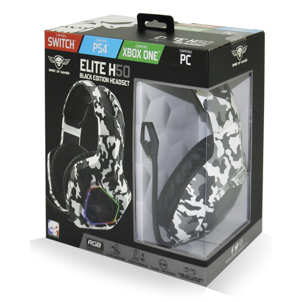 Casque Micro Spirit of Gamer Elite-H50 Artic Edition
