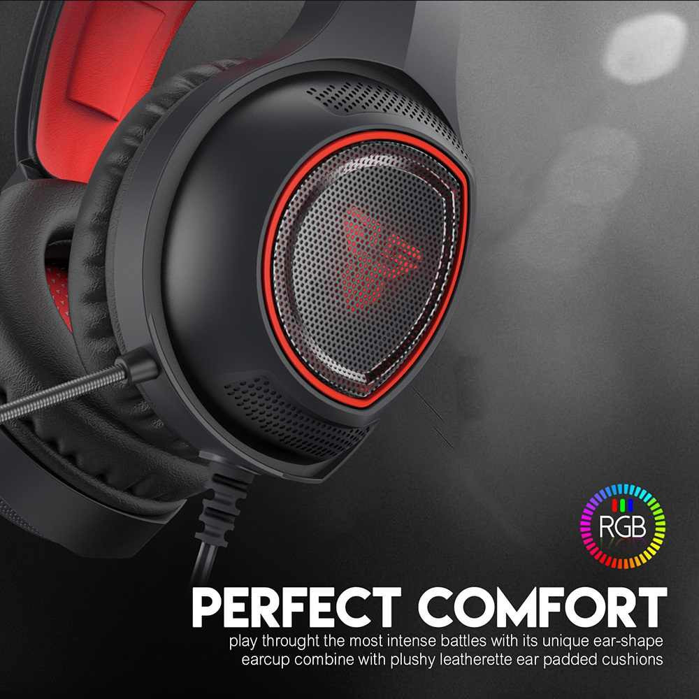 Casque Micro Gaming Fantech HG16 Sniper 7.1 / Noir & Rouge