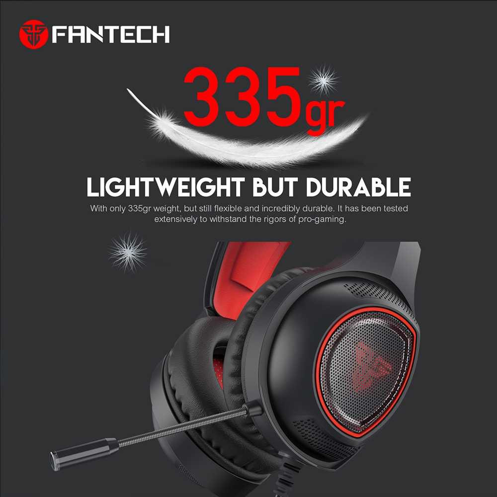 Casque Micro Gaming Fantech HG16 Sniper 7.1 / Noir & Rouge