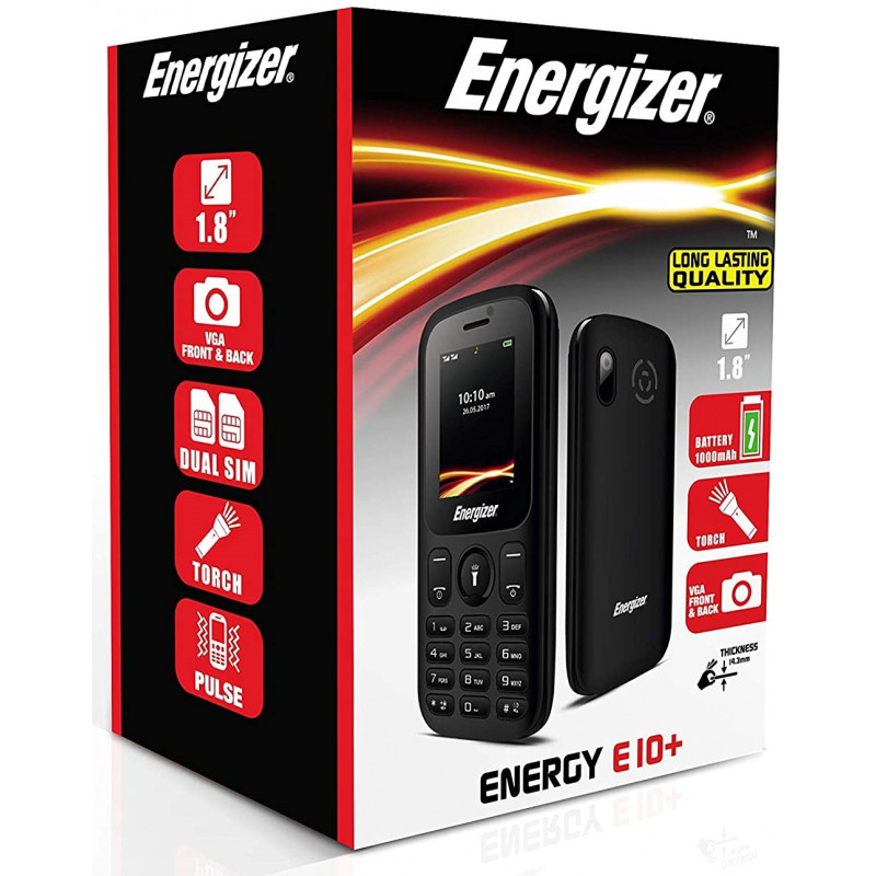 Téléphone Portable Energizer Energy E10 Plus / Noir