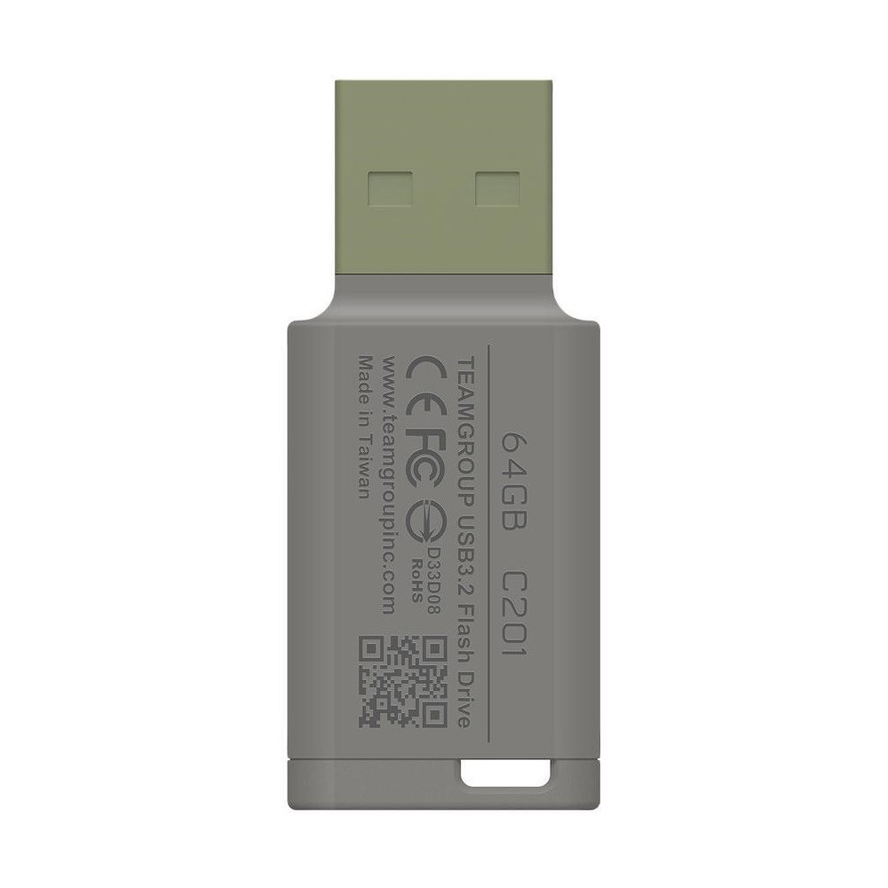 Clé USB TeamGroup C201 / 64 Go / USB 3.2 / Vert