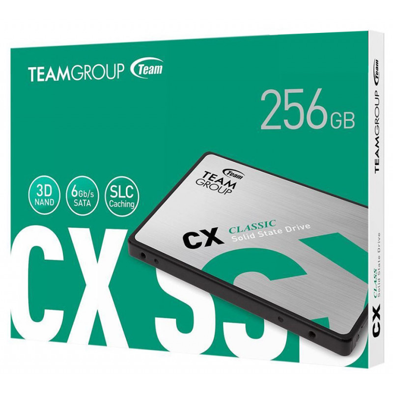 Disque SSD Interne TeamGroup CX2 256 Go 2.5 SATA III