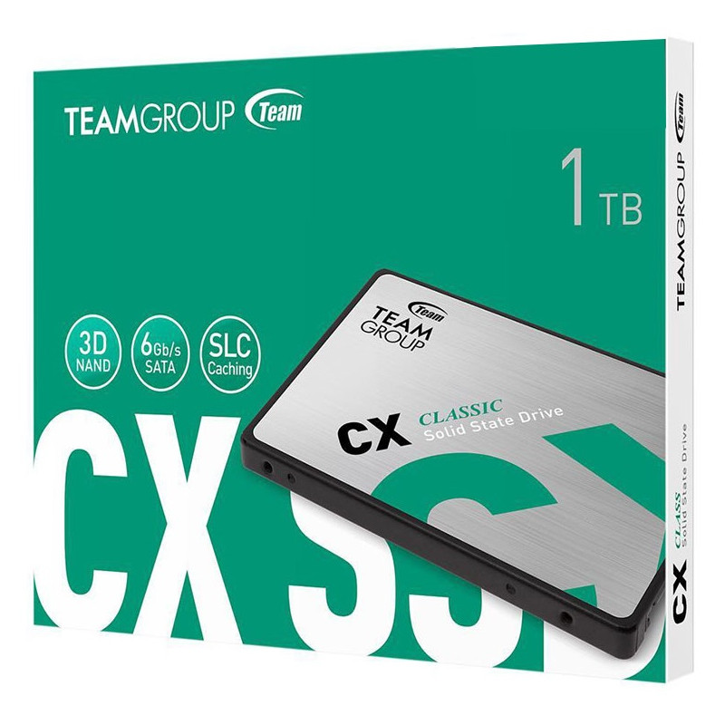 Disque SSD Interne TeamGroup CX2 1 To 2.5 SATA III