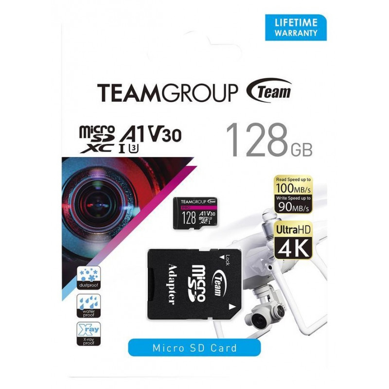 Carte mémoire TeamGroup Micro SD 32GB avec adaptateur