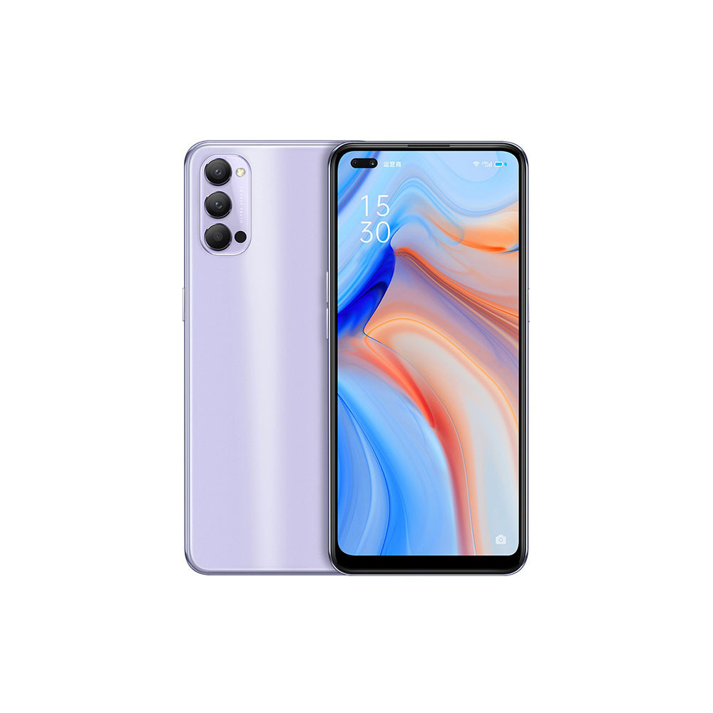 Téléphone Portable Oppo Reno 4 / 4G / Double SIM / Violet + Écouteurs Sans Fil OPPO Enco W51 offerts