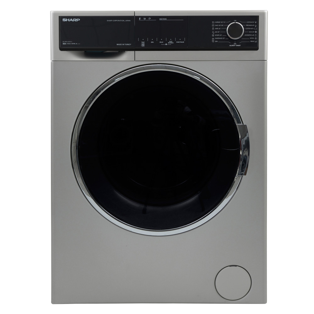 Machine à laver Frontale Sharp ES-FP814CX-S / 8 kg / Silver