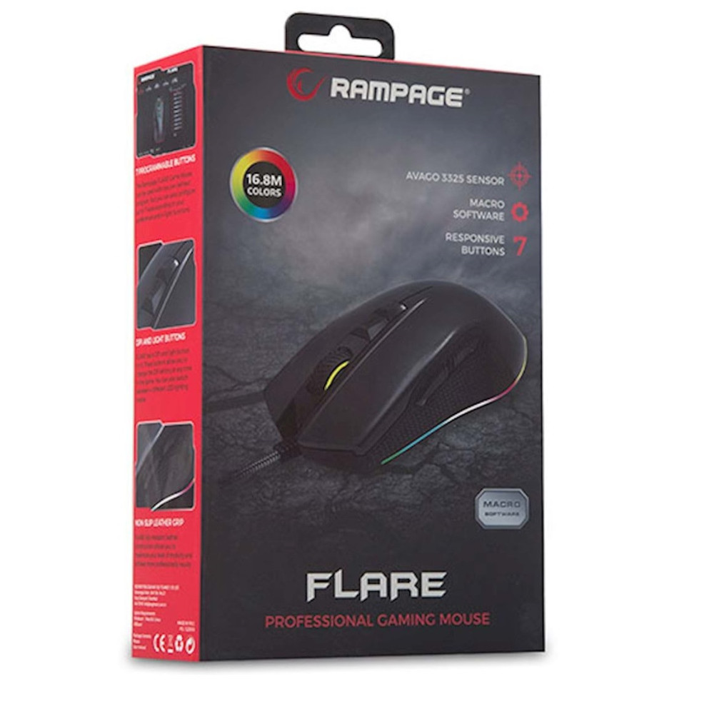 Souris Gaming Rampage FLARE RGB SMX-R51 / 10 000 DPI