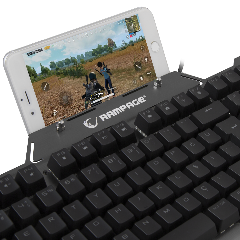 Clavier Gaming Qwerty Mécanique Rampage Eagle KB-R89 / Blue Switch