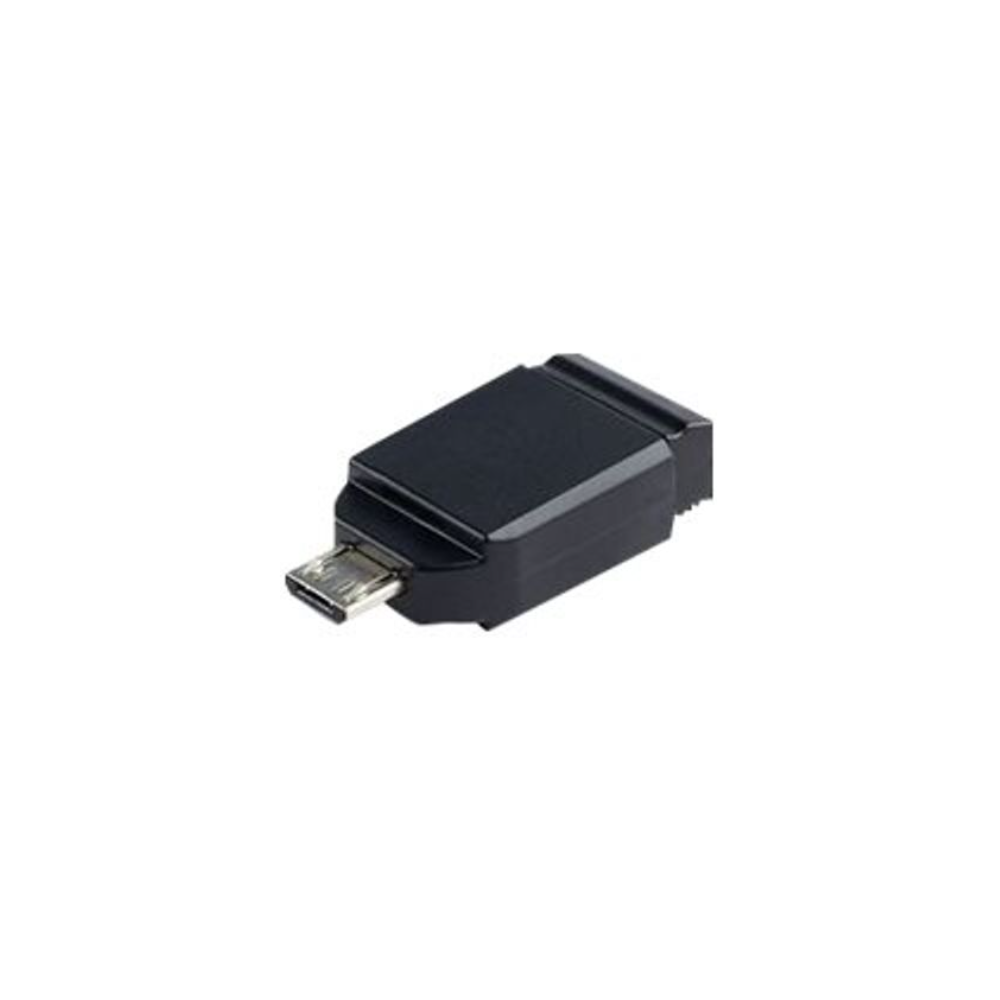 Clé USB Nano Verbatim avec adaptateur Micro USB / 32 Go / Noir