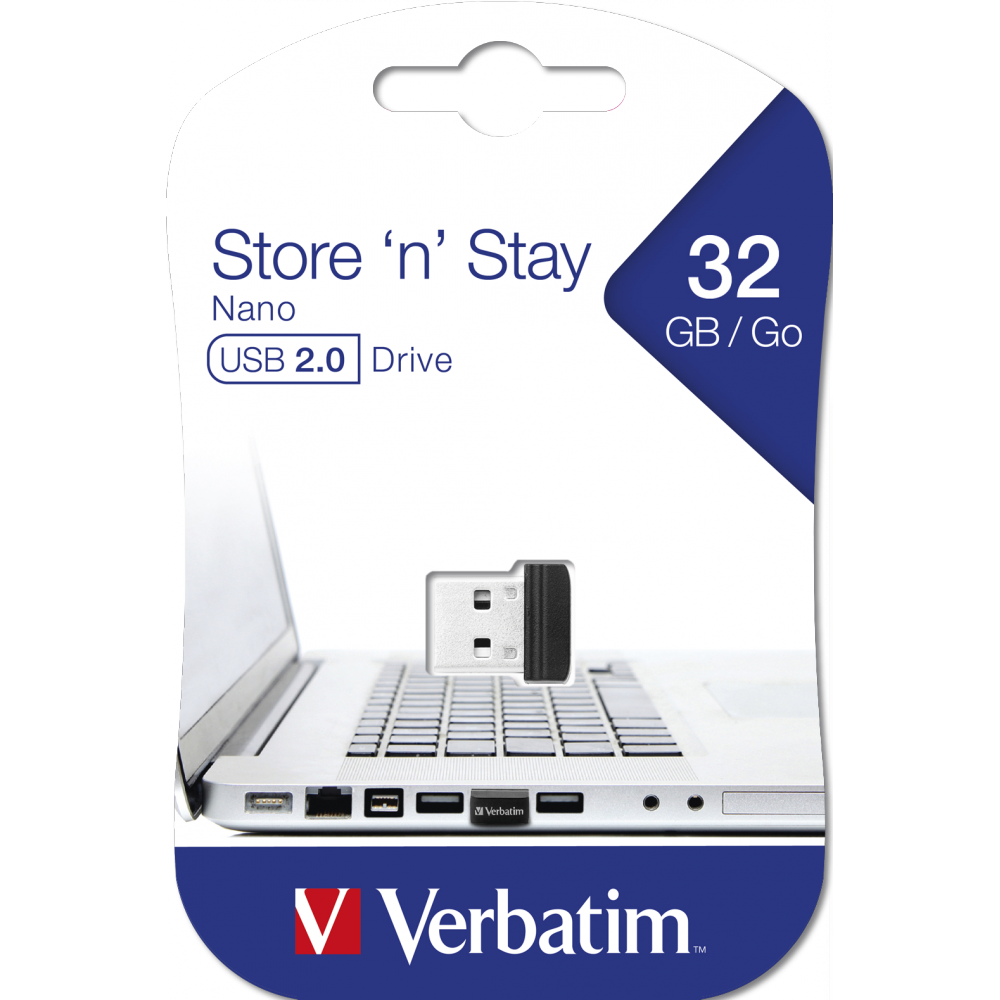Clé USB Verbatim Store 'n' Stay / 32 Go / Noir