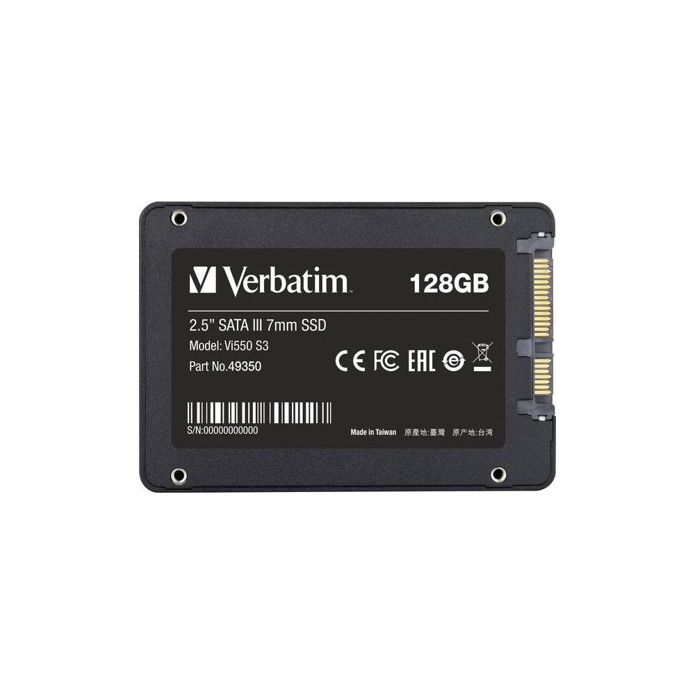 Disque SSD Interne Verbatim Vi550 S3 128 Go 2.5" SATA