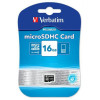 Carte mémoire Verbatim micro SDHC Class 10 / 16 Go