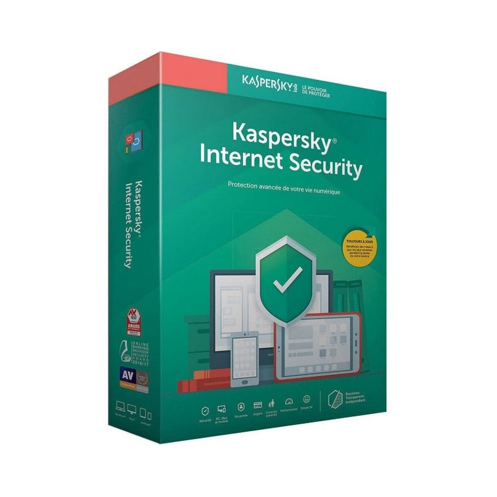 Kaspersky Internet Security 2020 - 1 an / 1 Poste