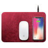 Chargeur sans Fil Addison WMP-15 + Tapis de souris / Rouge