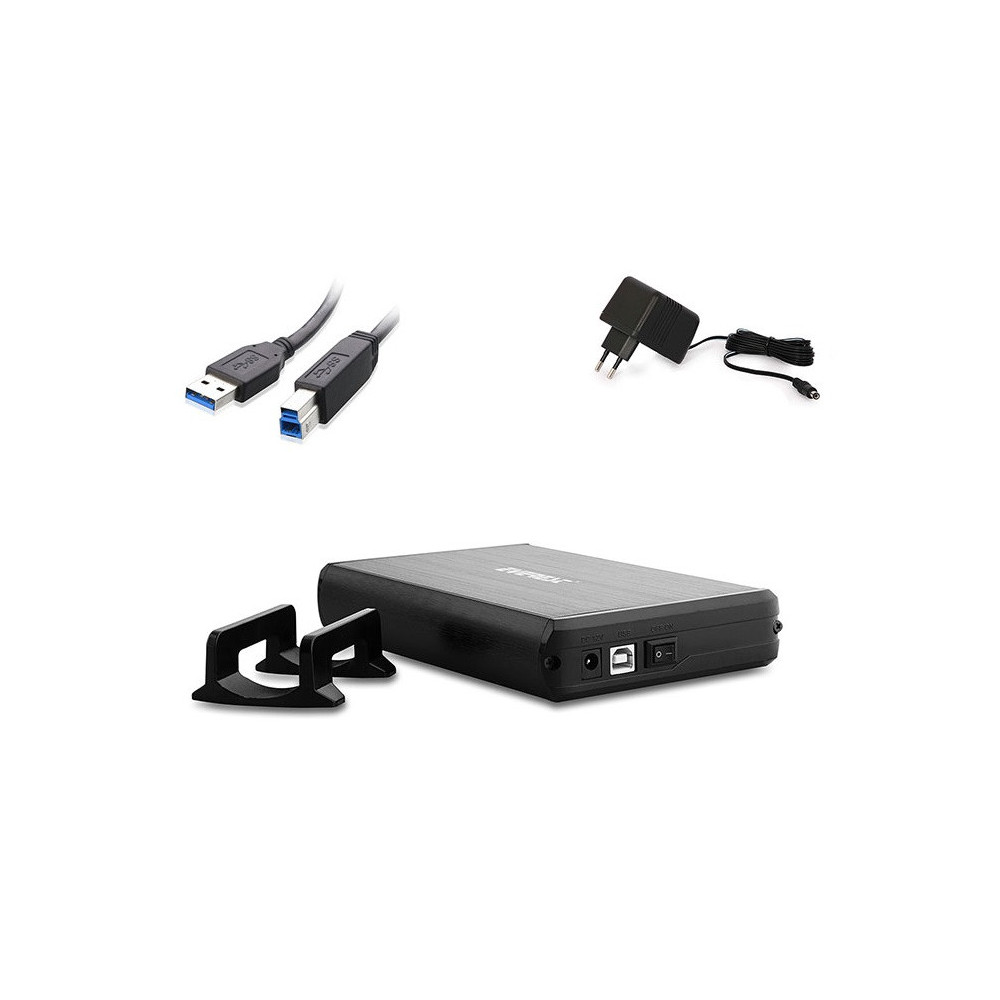 Boîtier Disque Dur Externe Everest HD3-354 3.5 Usb 3.0 / Noir