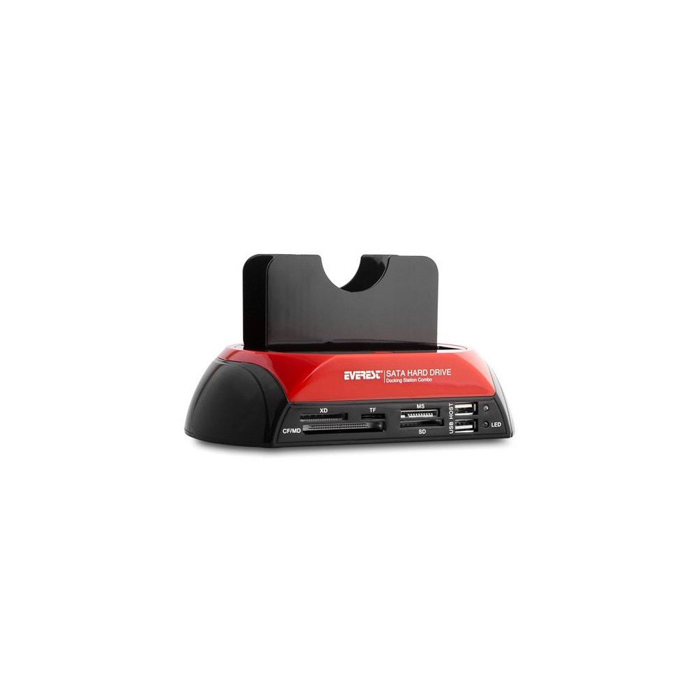 Boîtier Disque Dur Externe Everest HDC-385 2.5 & 3.5 Usb 2.0 IDE + SATA HDD + Station d'accueil pour lecteur de carte